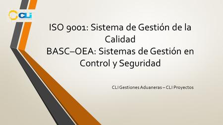 CLI Gestiones Aduaneras – CLI Proyectos