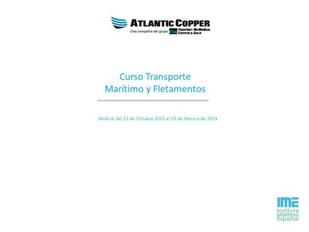 Curso Transporte Marítimo y Fletamentos