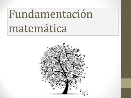 Fundamentación matemática