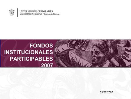 FONDOS INSTITUCIONALES PARTICIPABLES 2007 03/07/2007.