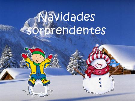 Navidades sorprendentes. Era Navidad, y dos amigos, Juan y Miguel, se disponían a abrir sus regalos. Los dos pensaban que se habían portado muy bien pero…