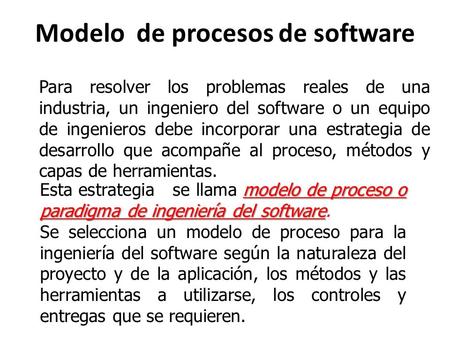 Modelo de procesos de software