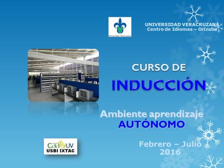 UNIVERSIDAD VERACRUZANA Centro de Idiomas – Orizaba Ambiente aprendizaje AUTÓNOMO Febrero – Julio 2016.