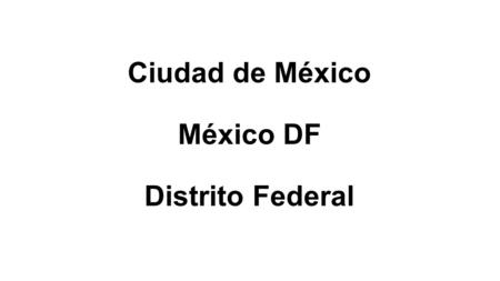 Ciudad de México México DF Distrito Federal. El Zócalo – La Plaza de la Constitución.