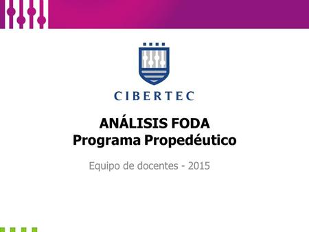 ANÁLISIS FODA Programa Propedéutico