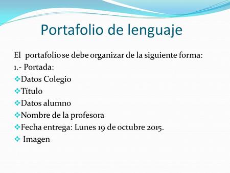 Portafolio de lenguaje