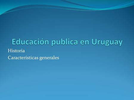 Educación publica en Uruguay
