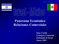 Departamento Comercial Panorama Económico Relaciones Comerciales Isaac Castiel Consejero Comercial Embajada de Israel Enero, 2003.
