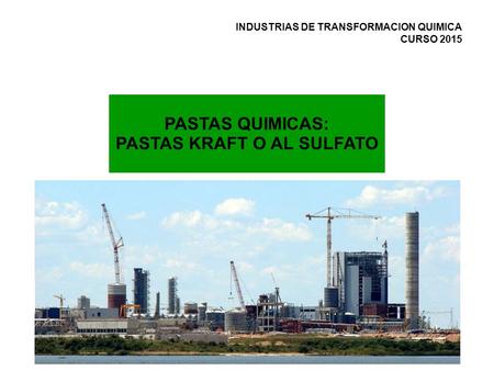 PASTAS KRAFT O AL SULFATO