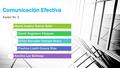 Comunicación Efectiva Equipo No. 2 Maria Jessica Garcia Solís David Anguiano Vázquez Efrén Salvador Tamayo Bravo Paulina Lizeth Orozco Ríos Sandra Luz.