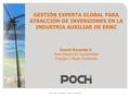 Pág. 1 GESTIÓN EXPERTA GLOBAL PARA ATRACCIÓN DE INVERSIONES EN LA INDUSTRIA AUXILIAR DE ERNC Daniel Rosende V. Área Desarrollo Sustentable Energía y Medio.
