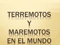  Los terremotos son movimientos repentinos,violentos de la Tierra, causados por la brusca liberación de energía acumulada durante largo tiempo.  El.
