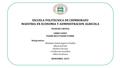 ESCUELA POLITECNICA DE CHIMBORAZO MAESTRIA EN ECONOMIA Y ADMINISTRACION AGRICOLA TRABAJO GRUPAL LIBRO LEIDO PADRE RICO PADRE POBRE Integrantes: Nathalie.