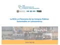 Www.ricg.org La RICG y el Panorama de las Compras Públicas Sustentables en Latinoamérica.