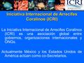 Iniciativa Internacional de Arrecifes Coralinos (ICRI) La Iniciativa Internacional de Arrecifes Coralinos (ICRI) es una asociación global entre gobiernos,
