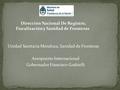 Dirección Nacional De Registro, Fiscalización y Sanidad de Fronteras Unidad Sanitaria Mendoza, Sanidad de Fronteras Aeropuerto Internacional Gobernador.
