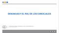DENUNCIAS Y EL ROL DE LOS CONCEJALES División de Municipalidades.