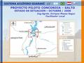PROYECTO PILOTO CONCORDIA – SALTO ESTADO DE SITUACION – OCTUBRE / 2006 Ing.Agrón. Enrique Massa Segui. Facilitador Local.