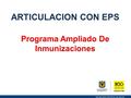 Antecedentes Bajas coberturas Análisis de barreras de acceso Investigación operativa de vacunados por IPS (Públicas y privadas), por régimen Mayor número.