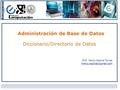 Diccionario/Directorio de Datos