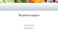 Mi primer negocio Inma Caparrós Vida Marketing Tema 3.