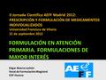 II Jornada Científica AEFF Madrid 2012: