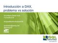 Introducción a DAX, problema vs solución