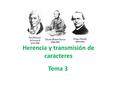 Herencia y transmisión de caracteres