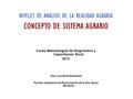 Curso Metodologìas de Diagnóstico y Capacitación Rural 2013 Prof. Leonardo Granados Fuente: adaptacion de Presentación de la Dra. Sayra Munguia.