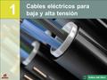 1 Cables eléctricos para baja y alta tensión.