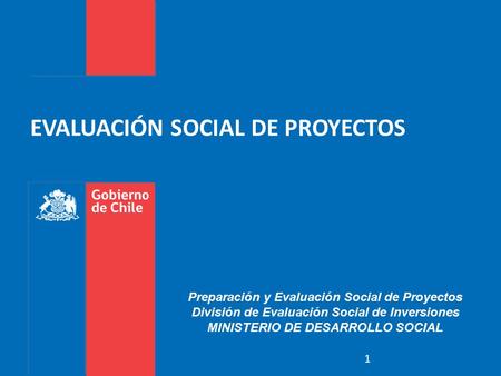 EVALUACIÓN SOCIAL DE PROYECTOS