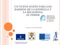 UN NUEVO SUEÑO PARA LOS BARRIOS DE LA ESTRELLA Y LA MILAGROSA, EL PEBEM 1 VALENCIA 5 DE JULIO DE 2011 Consejería de Educación y Ciencia Delegación Provincial.