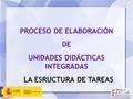 PROCESO DE ELABORACIÓN UNIDADES DIDÁCTICAS INTEGRADAS
