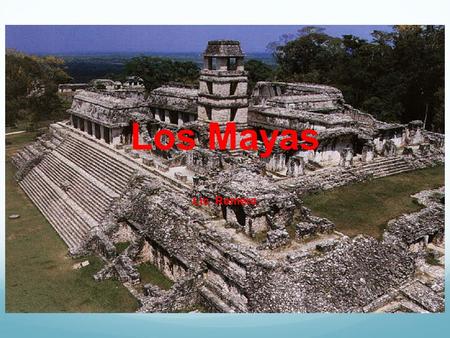 Los Mayas Lic. Romero.