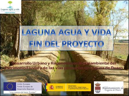 Desarrollo Urbano y Regeneración Medioambiental del Patrimonio Fluvial y de las vías pecuarias de Laguna de Duero.