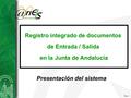 Registro integrado de documentos en la Junta de Andalucía