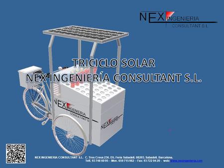 NEX INGENIERIA CONSULTANT S.L. C. Tres Creus 236. D5. Feria Sabadell. 08203. Sabadell. Barcelona. Telf. 93 748 60 95 – Mov. 659 715 982 – Fax: 93 722 04.