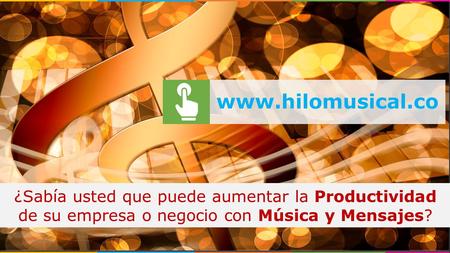 (+57) 311 455 24 44 / Sonido y Voz ¿Sabía usted que puede aumentar la Productividad de su empresa o negocio.