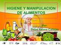 HIGIENE Y MANIPULACION DE ALIMENTOS