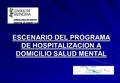 ESCENARIO DEL PROGRAMA DE HOSPITALIZACION A DOMICILIO SALUD MENTAL.