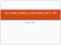 Tema 3 PAU La novela realista y naturalista del S. XIX.