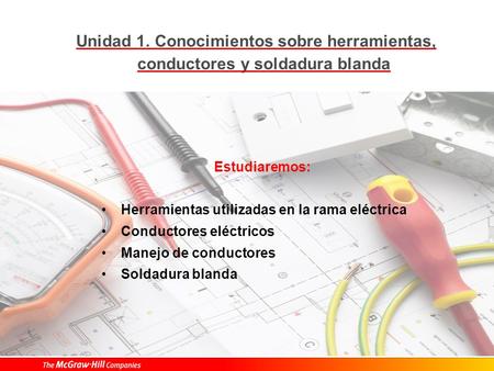 1. Herramientas usadas en la rama eléctrica