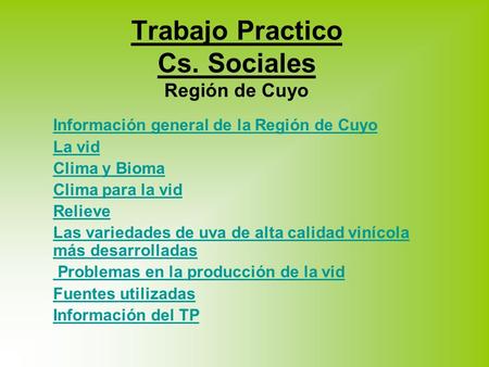 Trabajo Practico Cs. Sociales Región de Cuyo