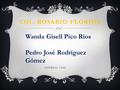 COL. ROSARIO FLORIDA Wanda Gisell Pico Rios Pedro José Rodríguez Gómez NOVENO- UNO.