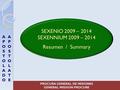 APOSTOLADOAPOSTOLADO APOSTOLATEAPOSTOLATE PROCURA GENERAL DE MISIONES GENERAL MISSION PROCURE SEXENIO 2009 – 2014 SEXENNIUM 2009 – 2014 Resumen / Summary.