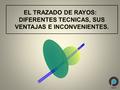 EL TRAZADO DE RAYOS: DIFERENTES TECNICAS, SUS VENTAJAS E INCONVENIENTES.