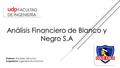 Análisis Financiero de Blanco y Negro S.A Profesor: Eduardo Faivovich Asignatura: Ingeniería Económica.