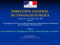 1 DIRECCIÓN GENERAL DE FINANZAS PÚBLICA Seminario del 7 al 9 de Diciembre 2009 QUITO “ ” “ La Inteligencia Fiscal como Herramienta de las Administraciones.