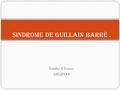 SINDROME DE GUILLAIN BARRÉ .