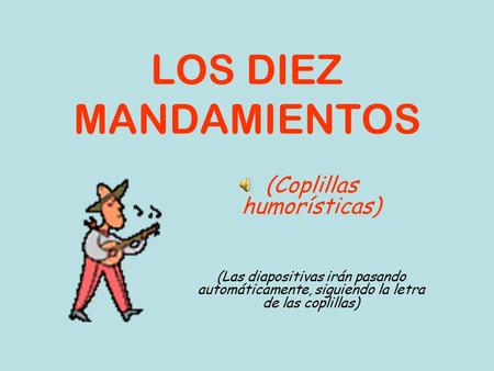 (Coplillas humorísticas)